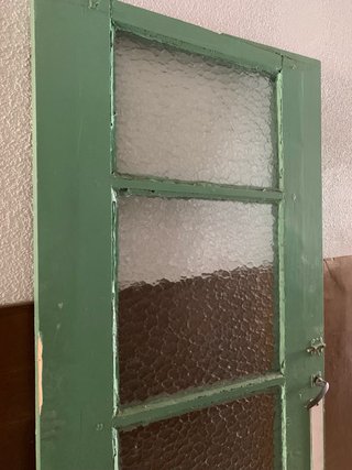 Regalo puerta antigua madera con cristal