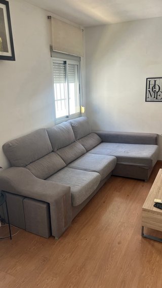 Sofá Chaise Longue Gris