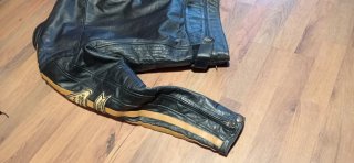 Chaqueta cazadora cuero moto custom café Racer