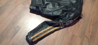 Chaqueta cazadora cuero moto custom café Racer