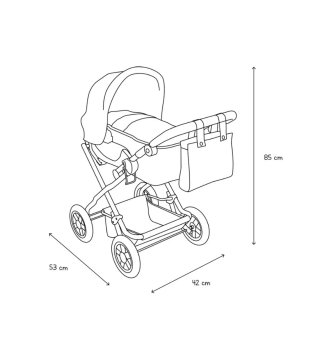 Carrito Muñeco Bebé 3 en 1