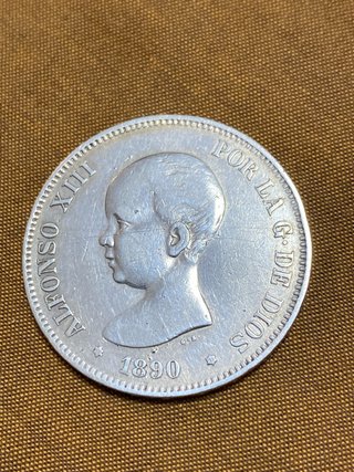 Moneda Alfonso XIII 1890