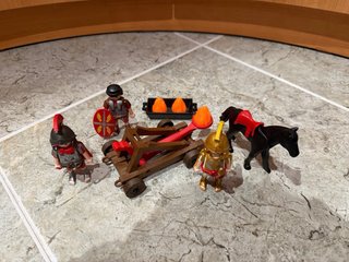 Playmobil Romanos con Catapulta y Caballo