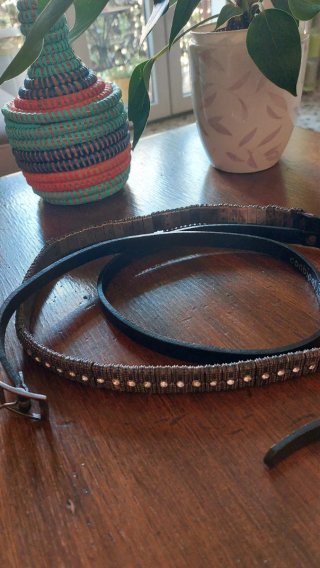 Cintura in pelle rock style
