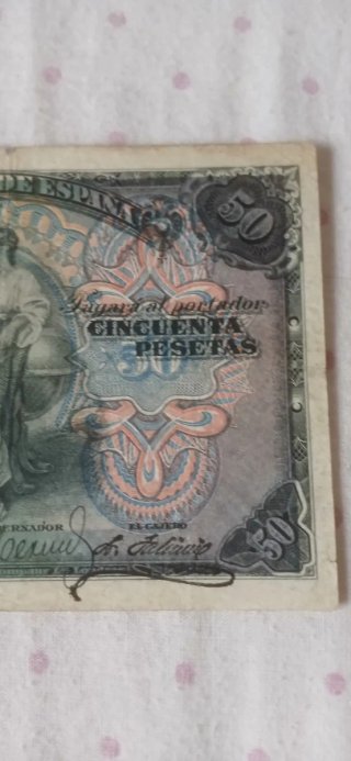 Billete 50 Pesetas Banco de España 1906