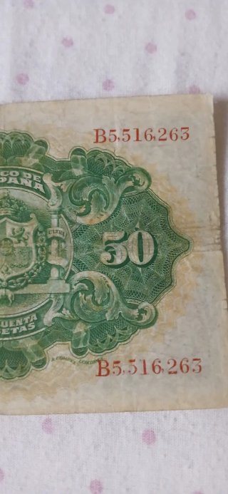 Billete 50 Pesetas Banco de España 1906
