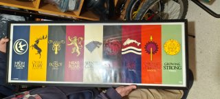 Cuadro Game of Thrones Casas Enmarcado