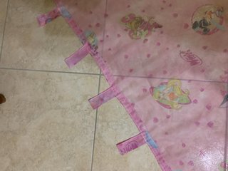 Tenda Winx Club vintage in tessuto semitrasparente