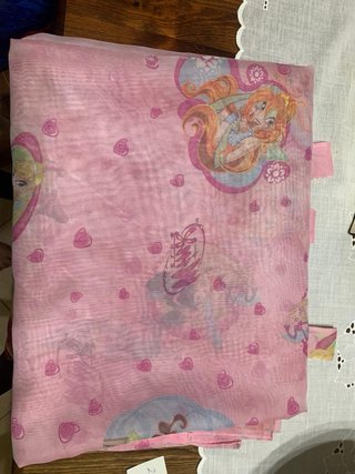 Tenda Winx Club vintage in tessuto semitrasparente