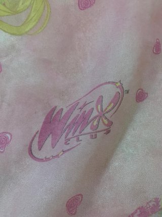 Tenda Winx Club vintage in tessuto semitrasparente