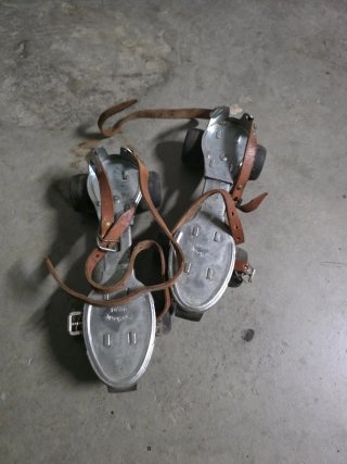 Patines vintage con bolso