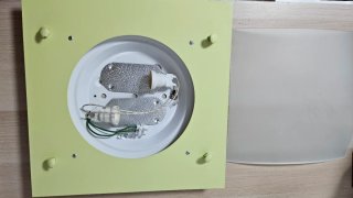 Plafón techo verde claro