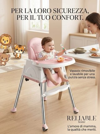 Seggiolone pappa bimbo/a