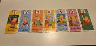 Puzzle infantil Los días de la semana
