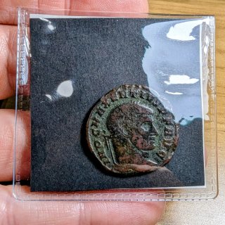 Moneda romana Majencio 308-310 d.C. Roma