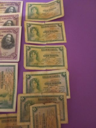 Lote Billetes República Española Auténticos