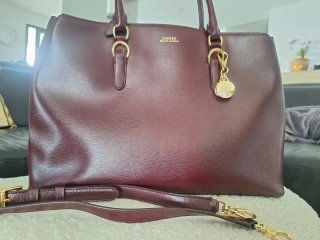 Bolso Ralph Lauren Bennington Saffiano con Correa