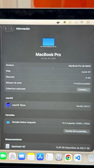 MacBook Pro 13” 2020 M1