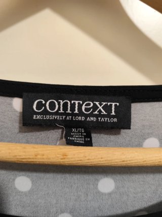 Blusa CONTEXT lunares manga acampanada