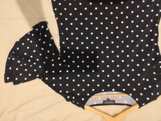 Blusa CONTEXT lunares manga acampanada