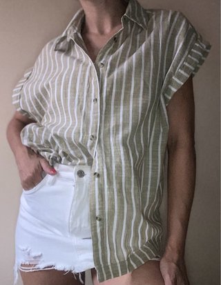 Camisa algodón Lefties S rayas