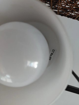Lámpara de techo de mimbre con 4 focos