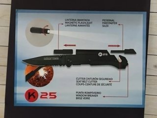 OFERTA! K25 TACTICA CON PEDERNAL Y LINTERNA