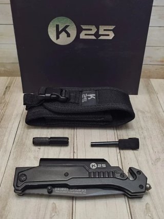 OFERTA! K25 TACTICA CON PEDERNAL Y LINTERNA