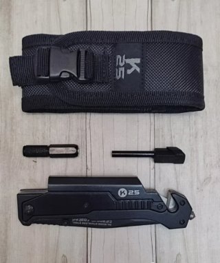 OFERTA! K25 TACTICA CON PEDERNAL Y LINTERNA