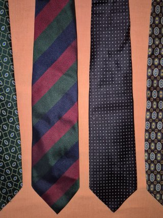Set Cravatte Vintage in seta
