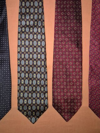 Set Cravatte Vintage in seta