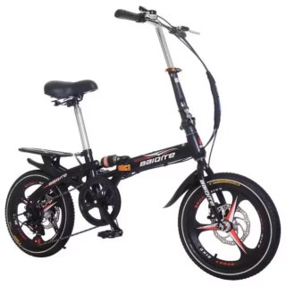 Bicicleta Plegable Negra