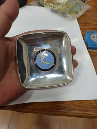 Cenicero de plata de ley