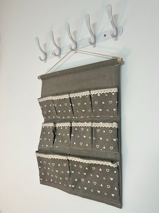 Porta oggetti in stoffa con tasche(2)