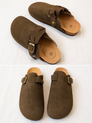 Zuecos Veganos Marrones Talla 39