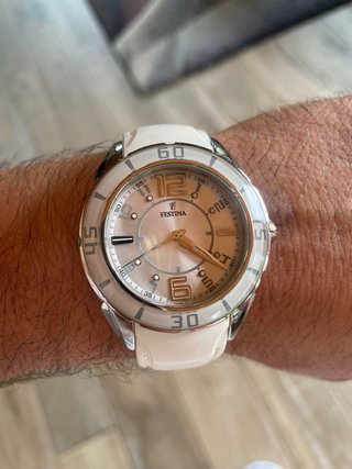 Reloj Festina Sport Plata y Blanco