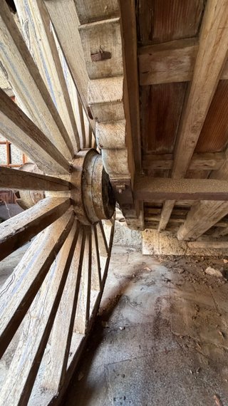 Carro de bueyes antiguo de madera