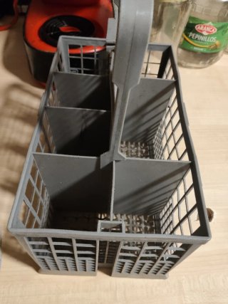 Cesta para lavavajillas gris