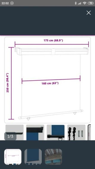 Toldo 170cm sin estrenar vida.com