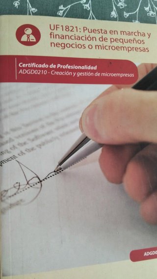 Libro texto , formación de microempresas