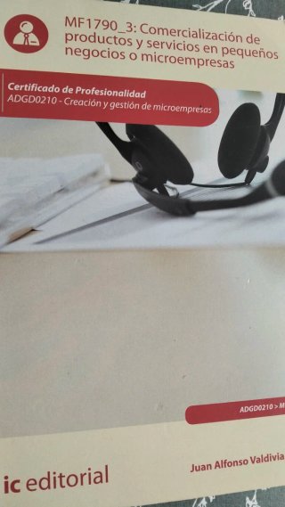 Libro texto , formación de microempresas