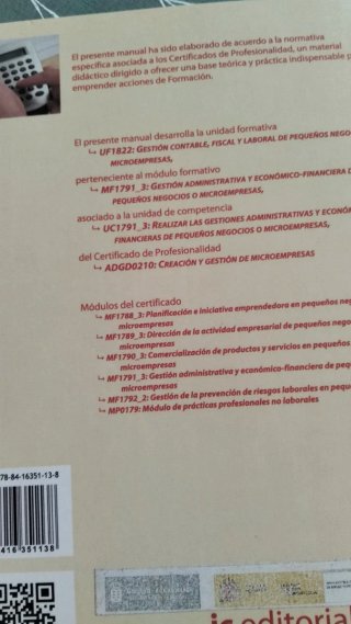 Libro texto , formación de microempresas