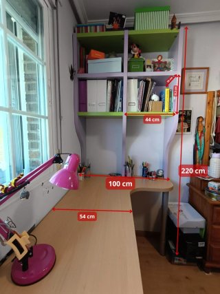 Dormitorio infantil/juvenil con cama nido