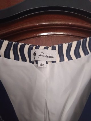 Vestido rayas azul y blanco Talla 42