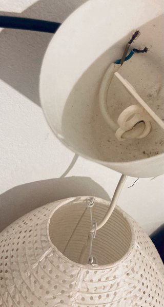 Lámpara de papel estilo boho