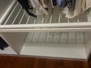 Pantalonera Ikea Metal Blanca
