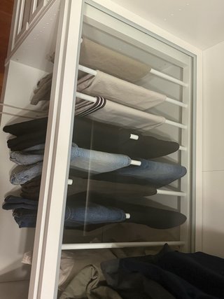 Pantalonera Ikea Metal Blanca