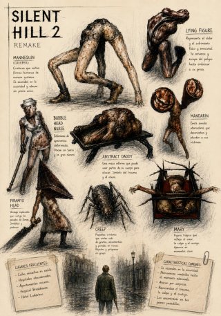 Láminas Silent Hill 2 Remake (Konami)
