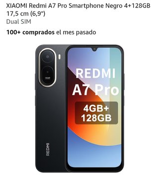 Xiaomi Redmi A7 Pro 128GB Negro Dual SIM