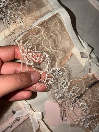 Set Lingerie Agent Provocateur Beige/Bianco
